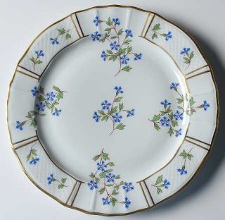 Bernardaud Bleuets Salad Plate, Fine China Dinnerware   Versailles,Blue Floral,G