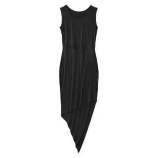 Mossimo Womens Asymmetrical Maxi Dress   Black XL