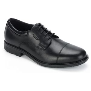 Rockport Mens Essential Details WP Cap Toe Black Shoes   V73839
