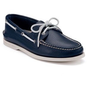 Sperry Top Sider Mens Authentic Original 2 Eye Navy Shoes   0191312