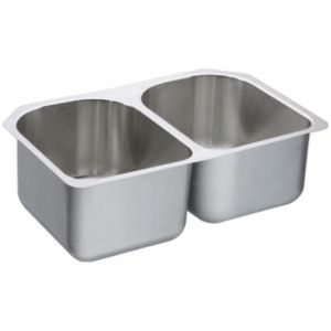 Moen G18255 1800 Series Stainless steel 18 gauge double bowl sink