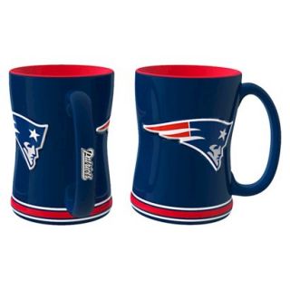 Boelter Brands NFL 2 Pack New England Patriots Relief Mug   15 oz