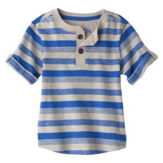 Genuine Kids from OshKosh Infant Toddler Boys Striped Henley Shirt   Blue 3T