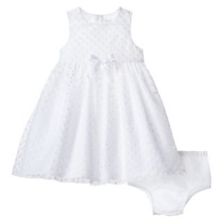 TEVOLIO Newborn Girls Dress   White 6 M