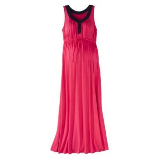 Liz Lange for Target Maternity Sleeveless Colorblock Maxi Dress   Pink/Navy S