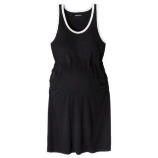 Merona Maternity Sleeveless Dress   Black/Cream XS