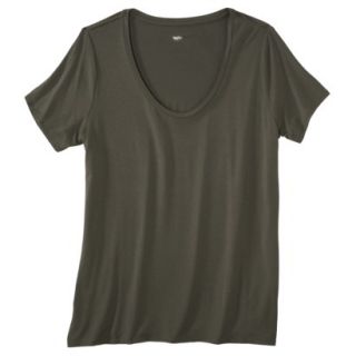 Mossimo Womens Plus Size Short Sleeve Tee   Green 1
