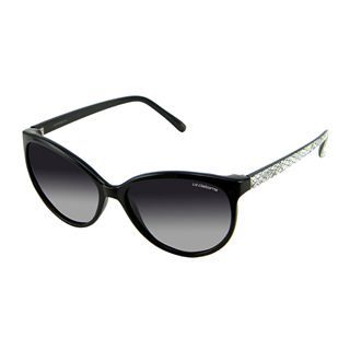 Liz Claiborne Chips Cat Eye Sunglasses, Black, Womens