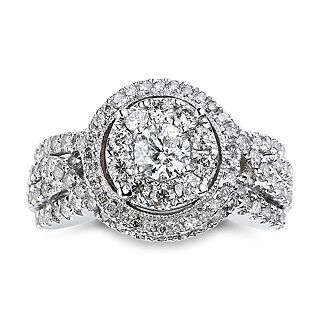 True Love, Celebrate Romance 2 CT. T. W. Diamond Engagement Ring, White/Gold,