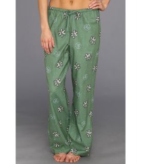 Life is good Holiday Flannel Sleep Pant Womens Pajama (Green)