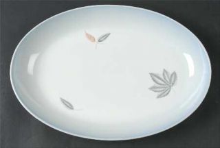 Bing & Grondahl Falling Leaves 13 Oval Serving Platter, Fine China Dinnerware  