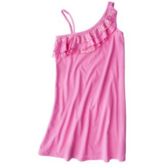 Xhilaration Girls Maxi Swim Cover Up Dress   Pink L