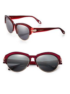 Givenchy Plastic & Metal Sunglasses   Red