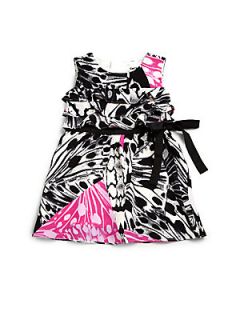 DKNY Infants Butterfly Print Dress   Black 