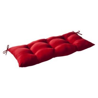 Outdoor Tufted Bench/Loveseat/Swing Cushion   Red