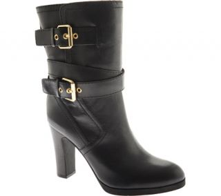 Womens Nine West Dove   Black Leather Boots