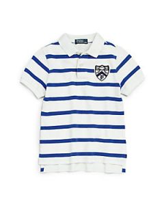 Ralph Lauren Toddlers & Little Boys Striped Polo Shirt   Blue White