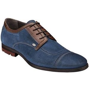 Bacco Bucci Mens Valle Blue Brown Shoes   2257 46 462