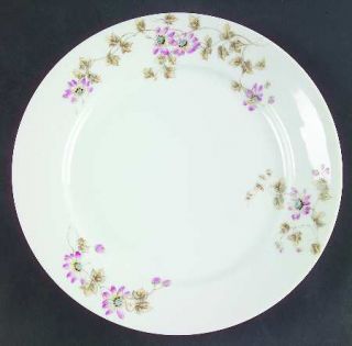 Chas Field Haviland Schleiger 373a Dinner Plate, Fine China Dinnerware   Pink Fl