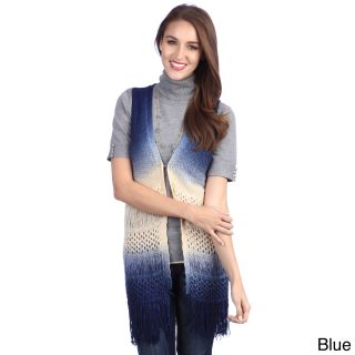 Lily Womens Sleeveless Ombre Sweater Vest