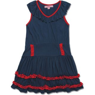 Beetlejuice London Girls Navy/ Red Dress