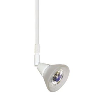 Elco Lighting ET546B Track Lighting, Low Voltage High Tech Track Fixture Black w/ White Glass Shade