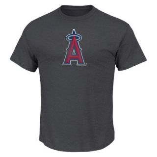 MLB Mens Los Angeles Angels Crew Neck T Shirt   Grey (L)