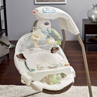 Fisher Price My Little Lamb Cradle Baby Swing Multicolor   P0098