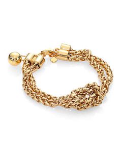 Kate Spade New York Knotted Double Chain Bracelet   Gold