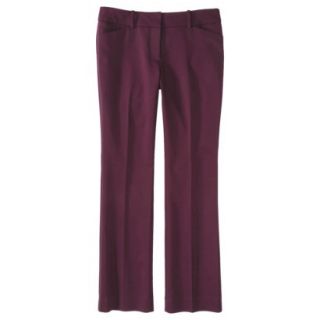 Mossimo Womens Refined Bootcut Pant (Modern Fit)   Purple 10 Short