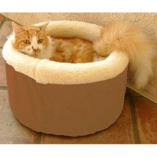 Majestic Pet Cat Cuddler Pet Bed   Khaki (Large)