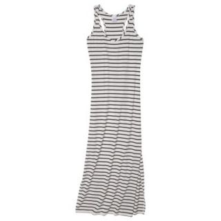 Merona Womens Stripe Maxi Swim Coverup Dress  Cream L