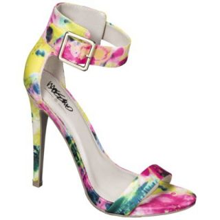 Womens Mossimo Shari Ankle Strap Heels   Floral 6.5