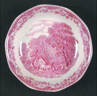 Barker Bros Ltd Olde England Pink Fruit/Dessert (Sauce) Bowl, Fine China Dinnerw