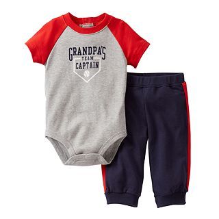 Carters Carter s Baseball Bodysuit Pant Set   Boys newborn 24m, Red, Boys