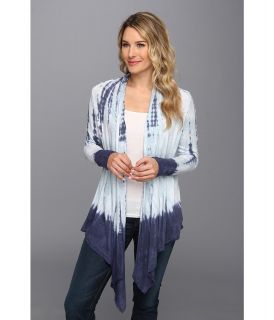 Allen Tie Dye Wrap Womens Sweater (Navy)