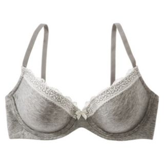 Gilligan & OMalley Womens Favorite Lightly Lined Cotton Bra   Heather Grey 36D