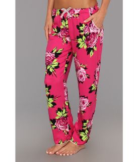 Betsey Johnson Essential Rayon Woven Pajama Pant Womens Pajama (Multi)