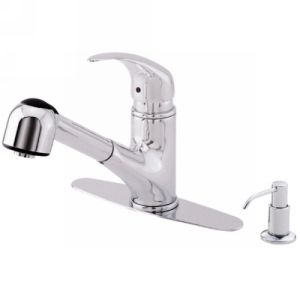 Danze D454512 Melrose  Single Handle Pull Out Spray Kitchen Faucet