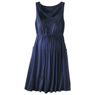 Liz Lange for Target Maternity Sleeveless Draped Dress   Blue XS