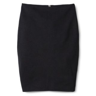 Mossimo Womens Jacquard Pencil Skirt   Black Solid S