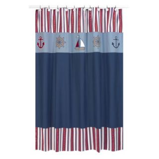 Sweet Jojo Designs Nautical Nights Shower Curtain