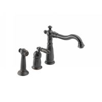 Delta Faucet 155 RB DST Victorian Single Handle Kitchen Faucet with Side Spray