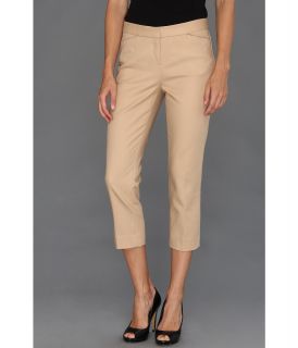 Anne Klein Petite Crop Pant Womens Casual Pants (Brown)