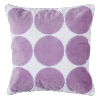 Castle Hill Maddie Lilac Velour Circles Pillow