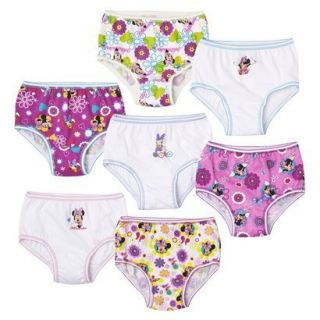 7 Pack Underwear, Little Girls Minnie Mouse by Handcraft 2T 3T
