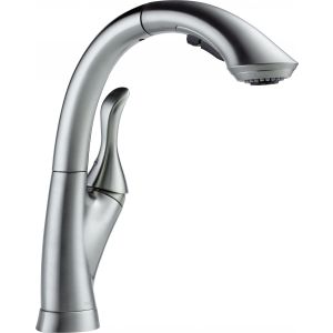 Delta Faucet 4153 AR DST Linden Single Handle Pull Out Kitchen Faucet