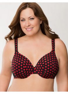 Lane Bryant Plus Size Smooth satin full coverage bra     Womens Size 36C, Red