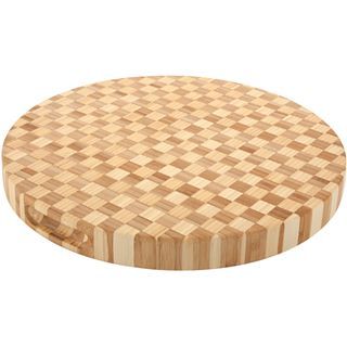 CORE BAMBOO Core Bamboo Pro Chef Checker Round Cutting Board