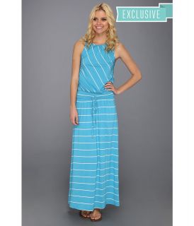 Michael Stars Harlow Stripe Maxi Dress Womens Dress (Blue)